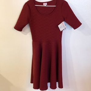NWT Red Quilted Lularoe Nicole Medium